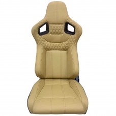 Hot Sale Jiabeir Universal Reclinable Beige Pvc Carbon Look Leather Bucket Racing Seats 9005 Series