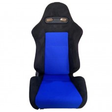 Спортивное гоночное сиденье Jiabeir серии 1098 - Эксклюзивное изделие из черной и синей замши