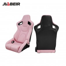 Спортивное гоночное сиденье Jiabeir серии 1061: Универсальное, откидное, из черного ПВХ-карбона с кожаной обивкой - Хит продаж