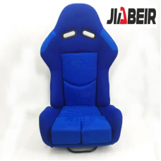 Спортивное гоночное сиденье JBR 1020 Blue: универсальное, из стекловолокна и углеродного волокна
