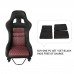 Спортивное гоночное сиденье JBR 1022BKRD из стекловолокна, серебристое с красной подсветкой - купить на tuningdom.ru