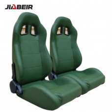 Спортивное гоночное сиденье Coach Jbr1001: зеленая кожа, регулируемая посадка