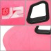 Спортивное гоночное сиденье Jbr1022: Универсальное, фиксированное, ковшеобразное из стекловолокна в розовой замши - tuningdom.ru
