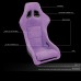 Спортивное гоночное сиденье JBR1022: ковшеобразное, фиолетовое, из замши и стекловолокна - купить на tuningdom.ru