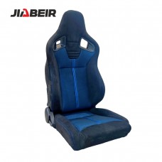 Спортивное гоночное сиденье Alcantara Blue: универсальное, из блестящей синей сетчатой ткани