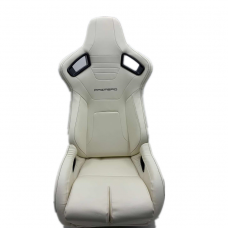 Спортивное гоночное сиденье JBR1061 с дизайном из белой ПВХ-кожи