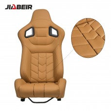 Спортивное гоночное сиденье: Универсальное кожаное с узором из переплетенной кожи - стиль для автоинтерьера