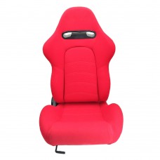 Спортивное гоночное сиденье Jiabeir 1019: универсальное, откидное, ковшеобразное из красной ПВХ-кожи