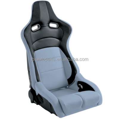 Спортивное гоночное сиденье JBR 1061: черно-серое с эффектом карбона из ПВХ - купить в интернет-магазине tuningdom.ru!