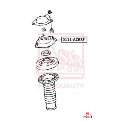 Опора амортизатора Asva 0111ACR3F