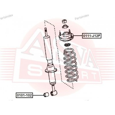 Опора амортизатора Asva 0111J12F