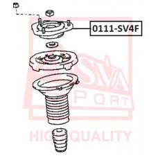 Опора амортизатора Asva 0111SV4F