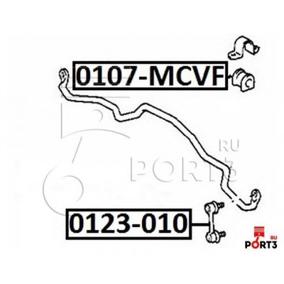 Тяга стабилизатора Asva 0123010