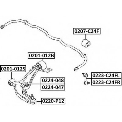 Опора шаровая переднего рычага Asva 0220P12