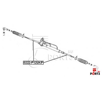 Тяга рулевая Asva 0222P12UKP