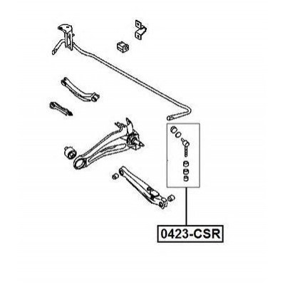 Тяга стабилизатора Asva 0423CSR