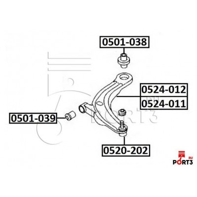 Опора шаровая Asva 0520202
