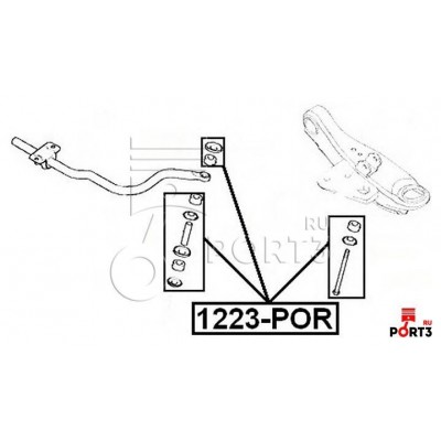 Тяга стабилизатора Asva 1223POR