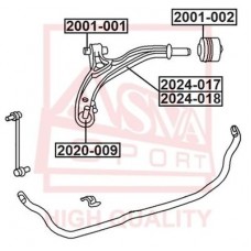 Опора шаровая Asva 2020009