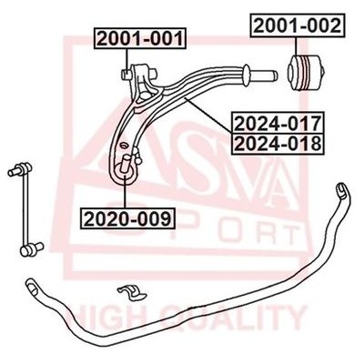 Опора шаровая Asva 2020009