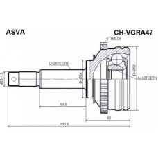 ШРУС внешний Asva CHRVGRA47