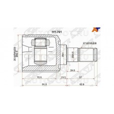 Шрус внутренний левый 36x45x31 Asva KAILXM22AT