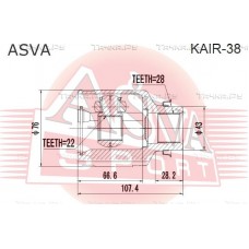 ШРУС внутренний Asva KAIR38