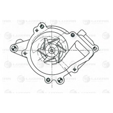 Насос водяной для ам Chevrolet Captiva (11-)Vectra C (02-) 2.0i2.2i2.4i () Luzar LWP0544