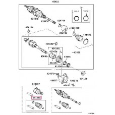 Пыльник шрус внутренний комплект 59x76.5x16.5 Febest 0115ACA33RT