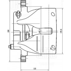 Суппорт тормозной LYNXauto BA3579