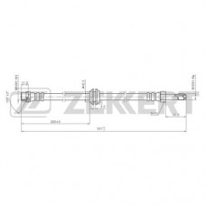 Шланг тормозной LYNXauto BL3128