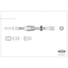 Шланг тормозной LYNXauto BL3152