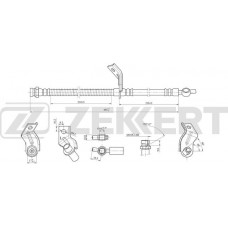 Шланг тормозной LYNXauto BL4103