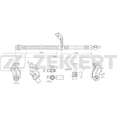 Шланг тормозной LYNXauto BL4103