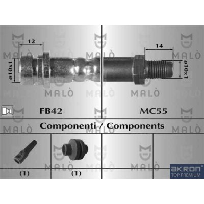 Шланг тормозной LYNXauto BL4299