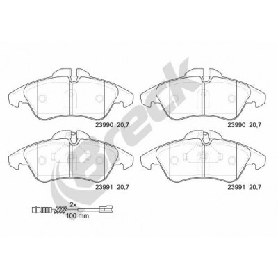 Датчик износа тормозных колодок LYNXauto BW1029