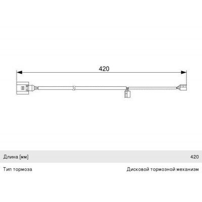 Датчик износа тормозных колодок LYNXauto BW1037