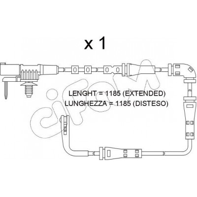 Датчик износа тормозных колодок LYNXauto BW1144