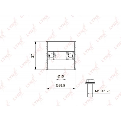 Ролик натяжной приводного ремня DJB EBT1201