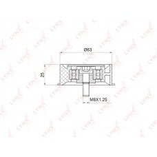 Ролик обводной ремня ГРМ DJB EBT1248