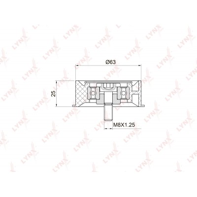 Ролик обводной ремня ГРМ DJB EBT1248