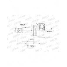 ШРУС внешний 2625 ABS 96 INKO 301002A