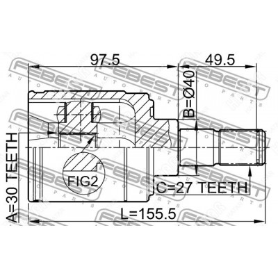 ШРУС внутренний LYNXauto CI3707