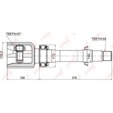 ШРУС внутренний LYNXauto CI3716