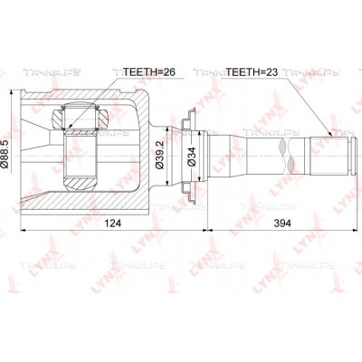 ШРУС внутренний LYNXauto CI3731