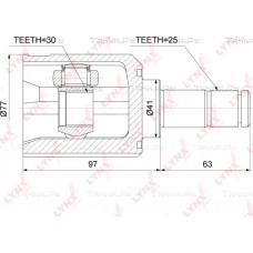 ШРУС внутренний LYNXauto CI3736