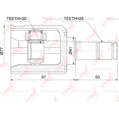 ШРУС внутренний LYNXauto CI3736