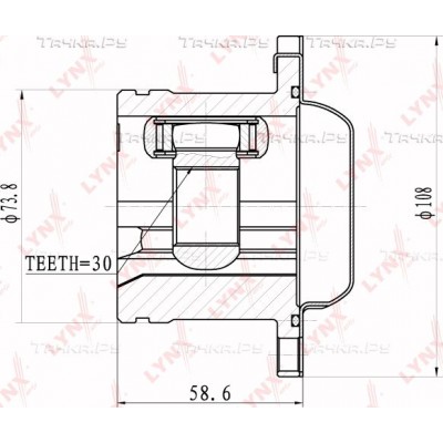 ШРУС внутренний LYNXauto CI8010