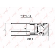 ШРУС внутренний LYNXauto CI8015