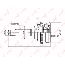 ШРУС наружный LYNXauto CO1812A